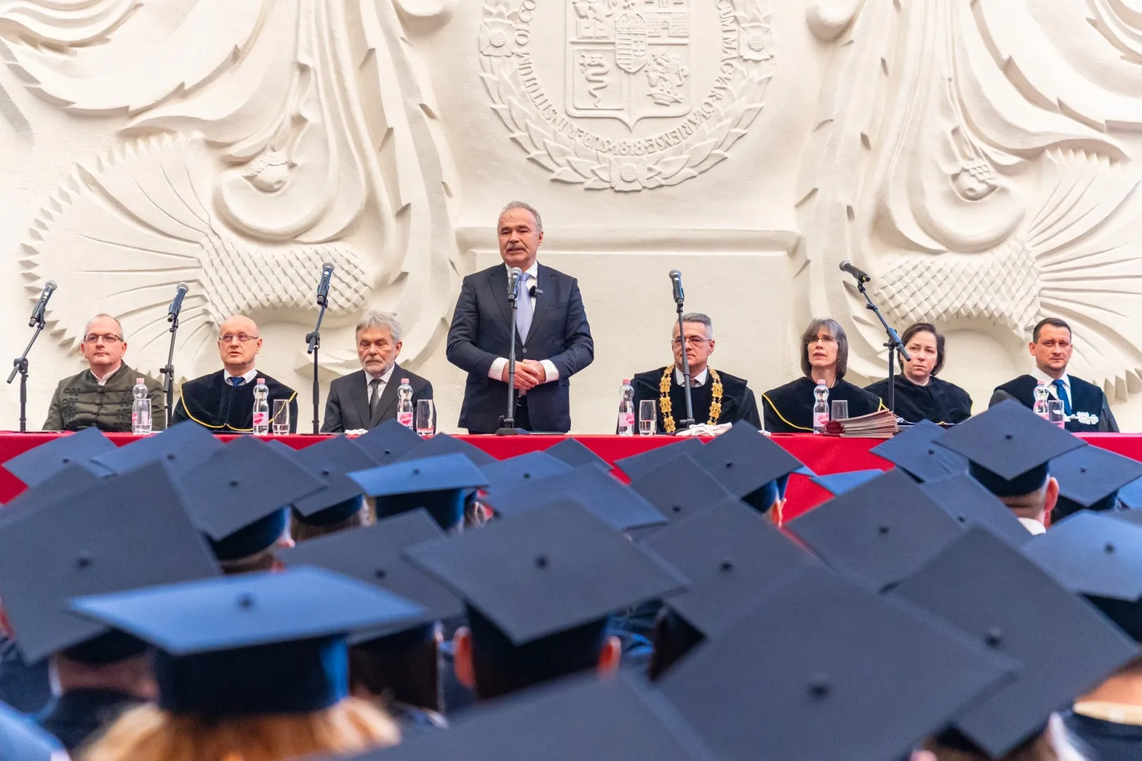 Dr István Nagy, Minister of Agriculture, who also graduated from the Mosonmagyaróvár faculty, said that the knowledge acquired at Széchenyi István University is a solid foundation (Photo: Máté Dudás)